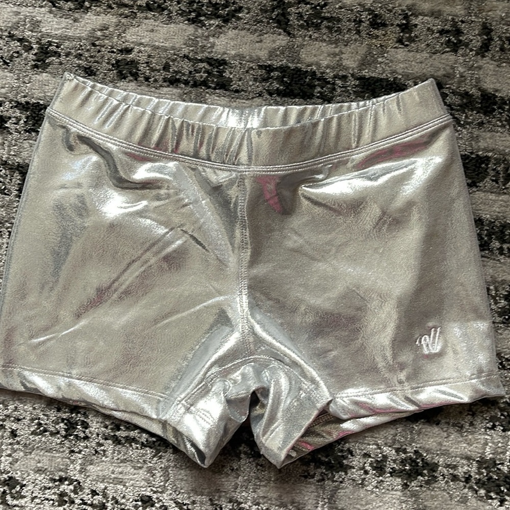 Varsity silver shorts size M